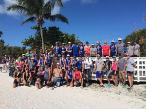 Look at all the Key West Triathletes. We all look the same speed standing there.